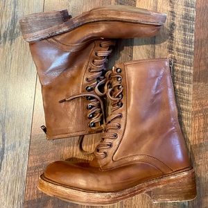 Free People Brown Combat Boots